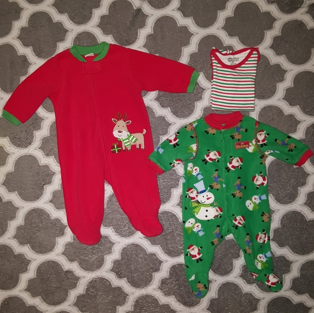 Infant PJs Bundle of 3, Sz Newborn, 0-3, 3 Months